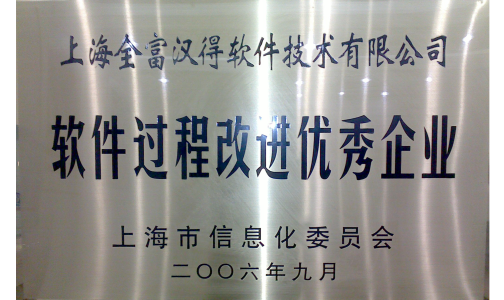 软件过程改进优秀企业奖